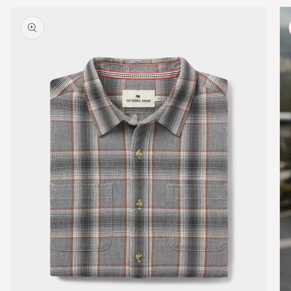 The Normal Brand Men’s Jackson Plaid button up shirt size Medium.